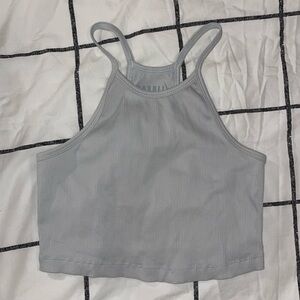 NOBULL Light Gray Ribbed Tank Top